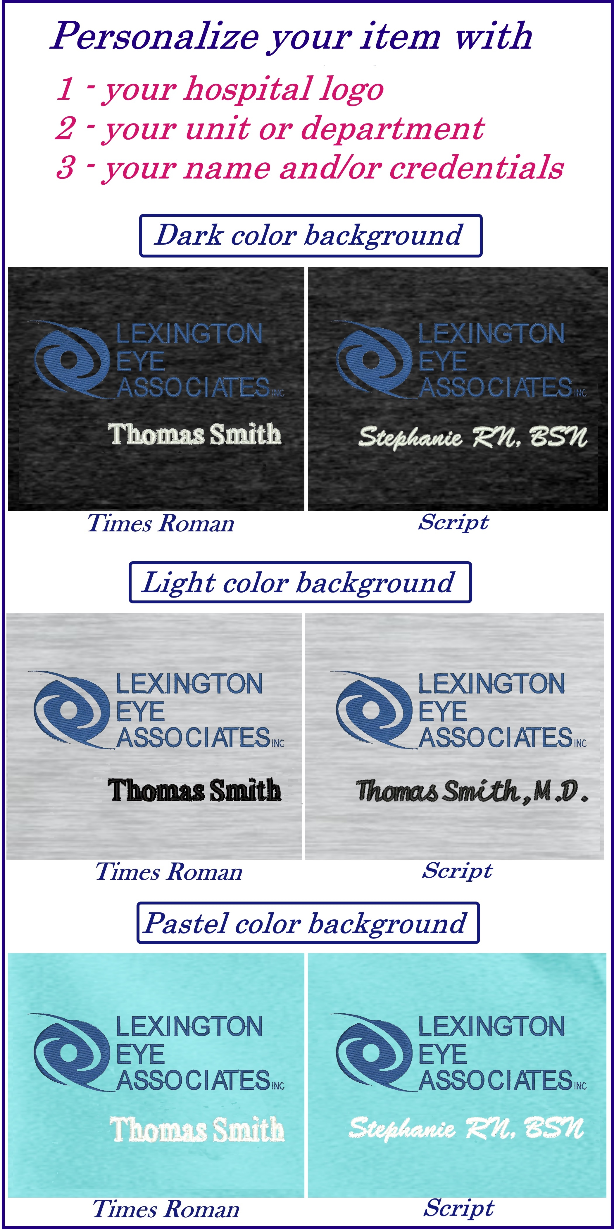 Allen's Hospital Uniforms Lexington Eye Associates Hospitals KM