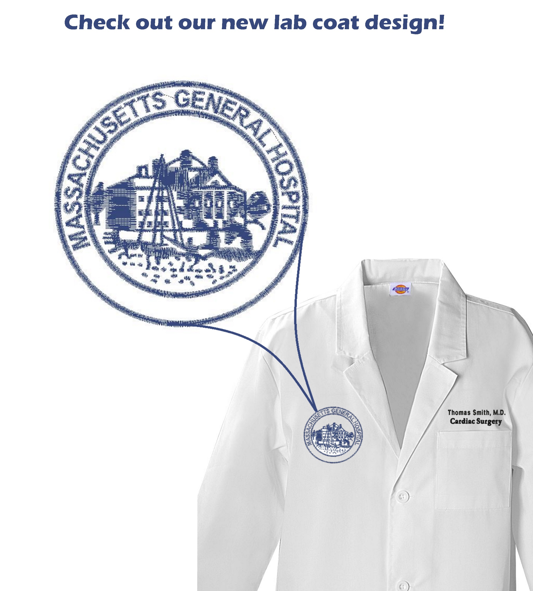 allen s hospital uniforms mgh 1811 lab coats hospital monogram
