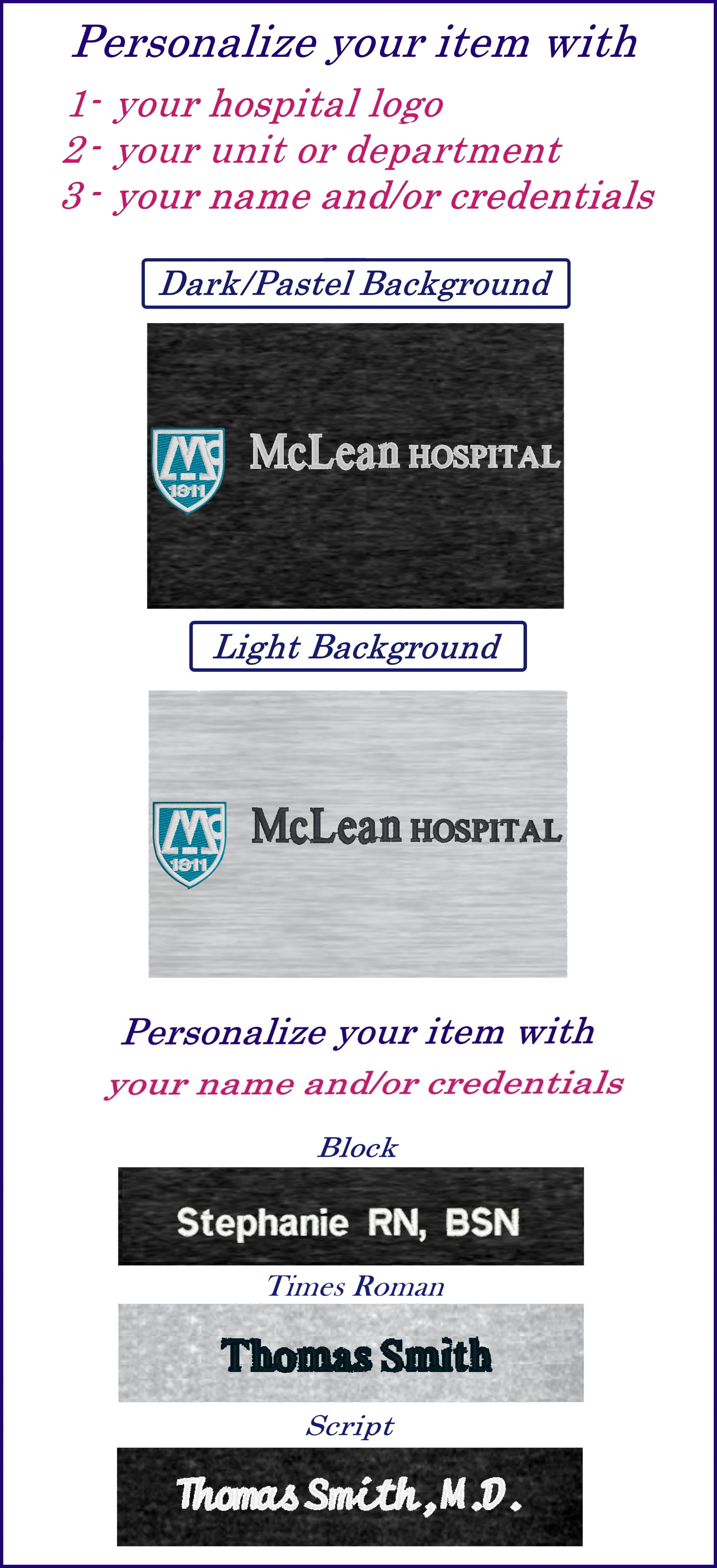 McLean Hospital Apparel