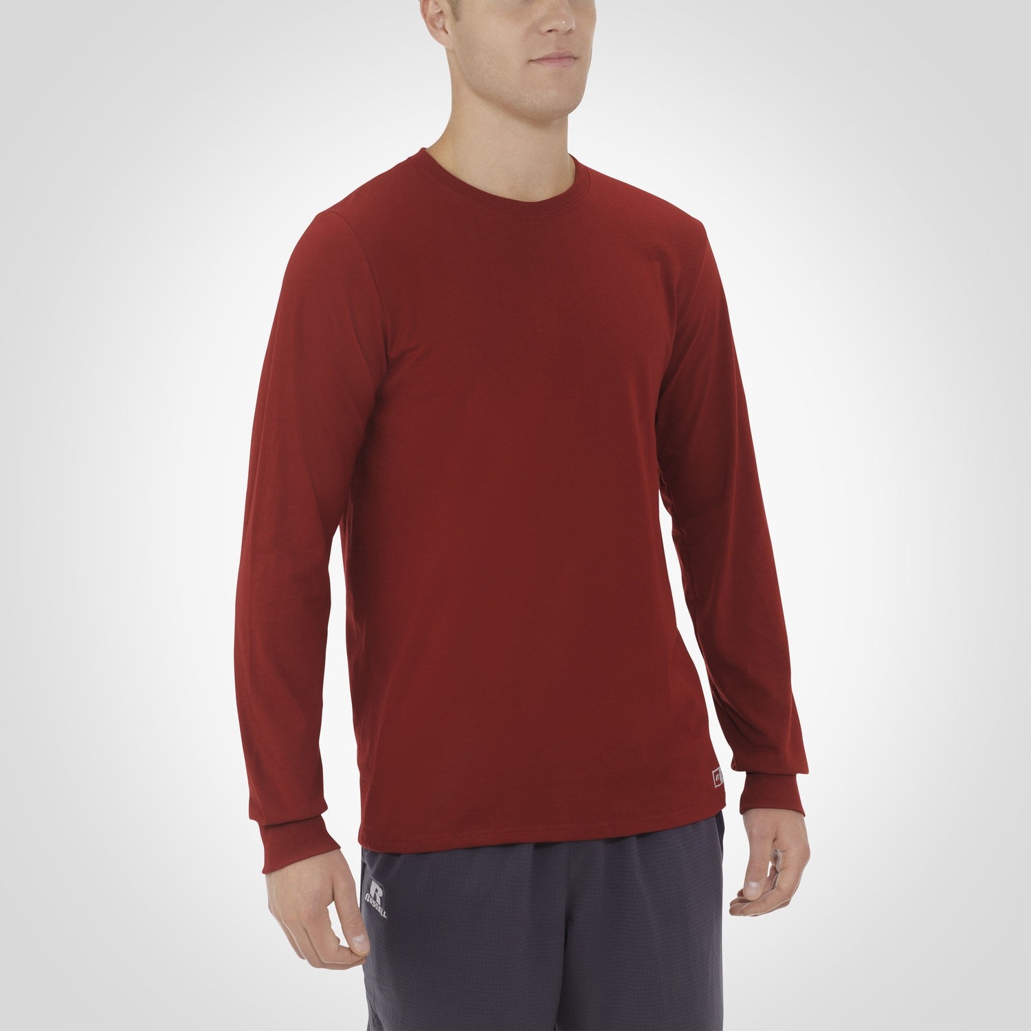 Russell Men's 10.99 Long Sleeve Cotton Tee 64LTTM0