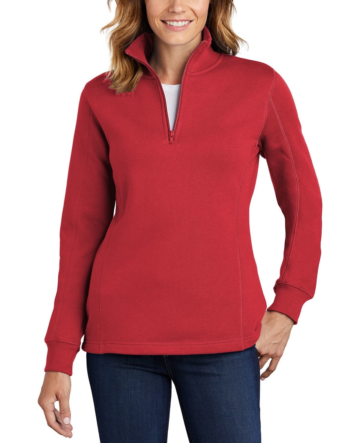 SanMar Women's SportTek 1/4Zip Sweatshirt LST253
