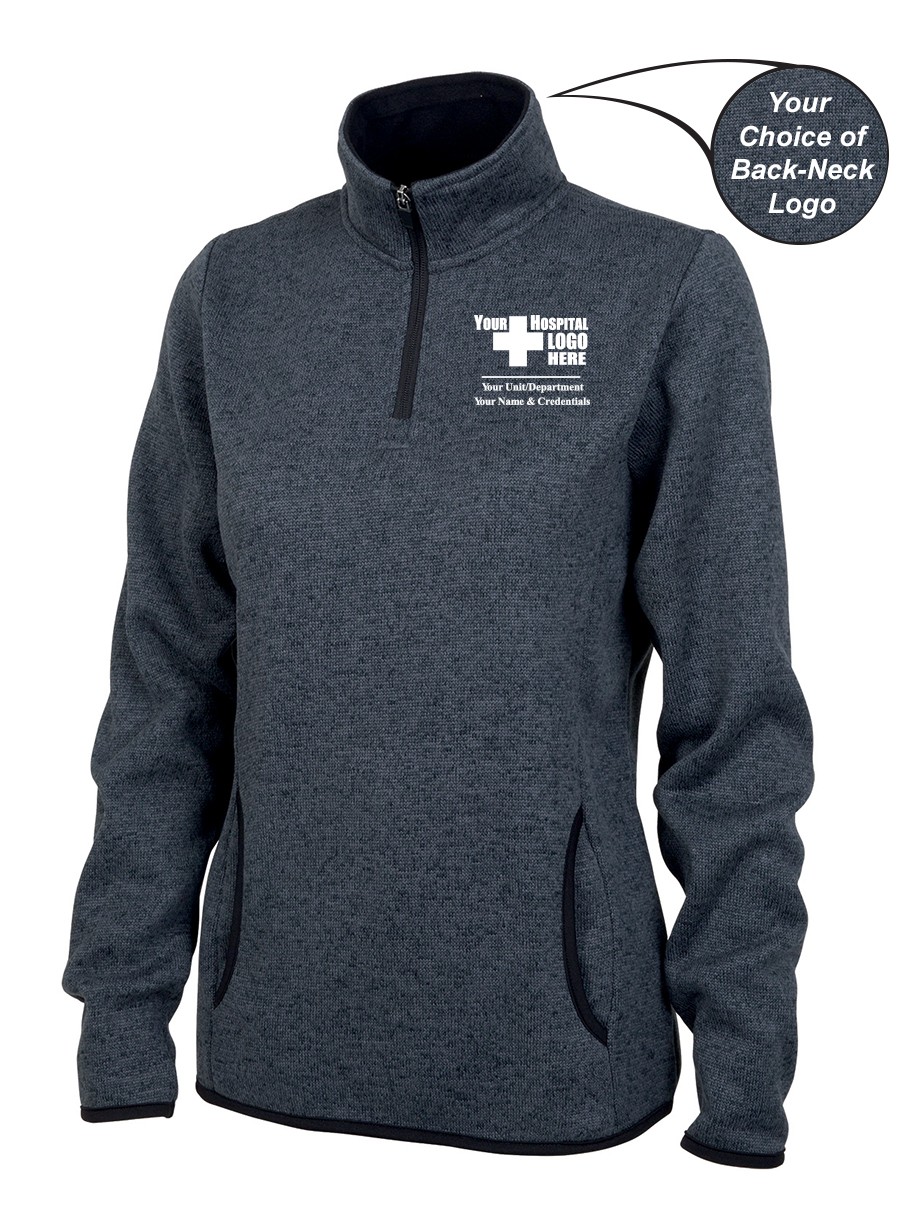 Caring for a Cure Women's Heathered Fleece Pullover 5312