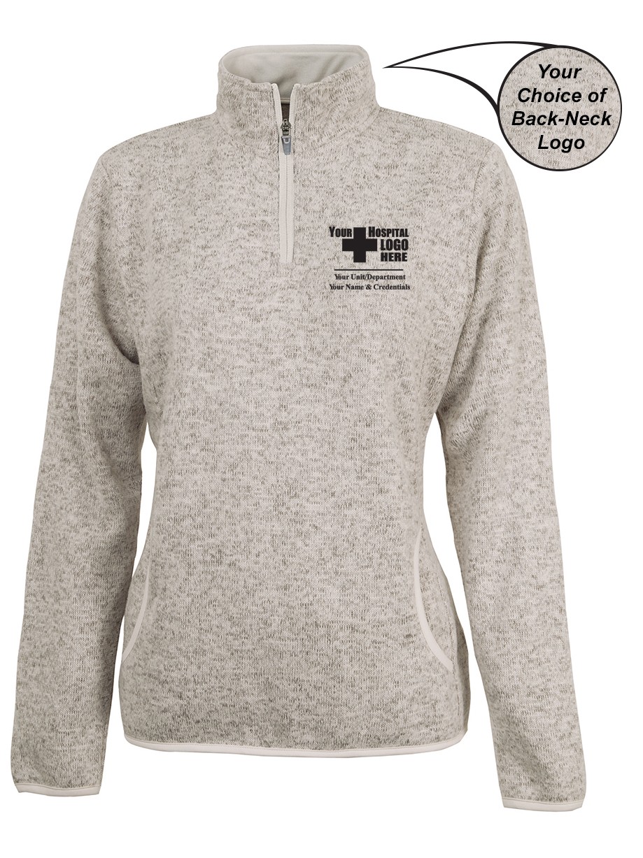 Caring for a Cure Women's Heathered Fleece Pullover 5312