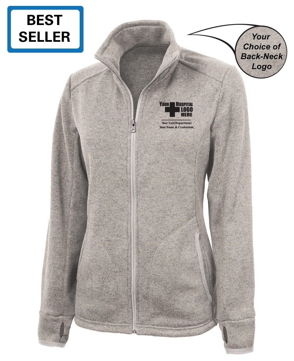 Charles River Women's Heathered Fleece Jacket 5493