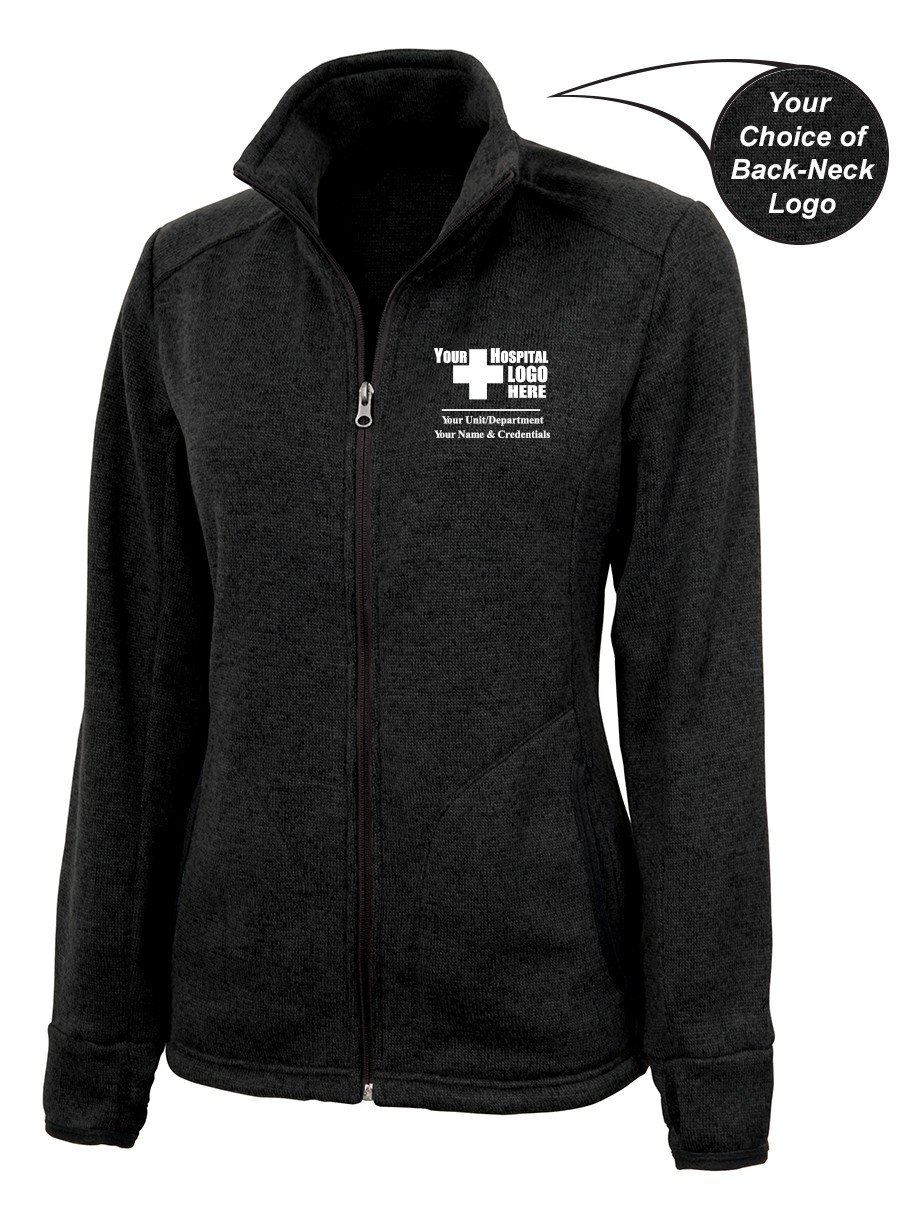 Charles River Women's Heathered Fleece Jacket 5493