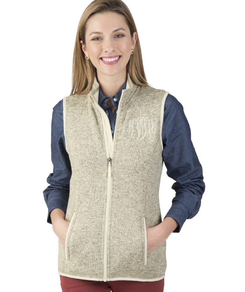 charles river heathered fleece jacket