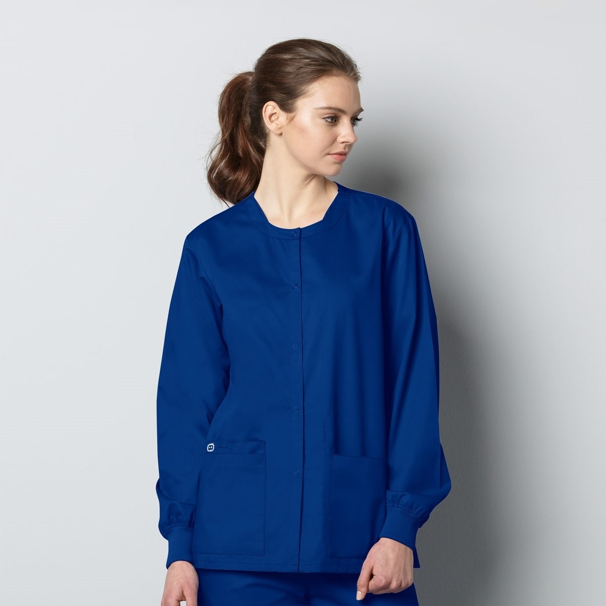 WonderWink WonderWORK Unisex Snap Front Scrub Jacket 800