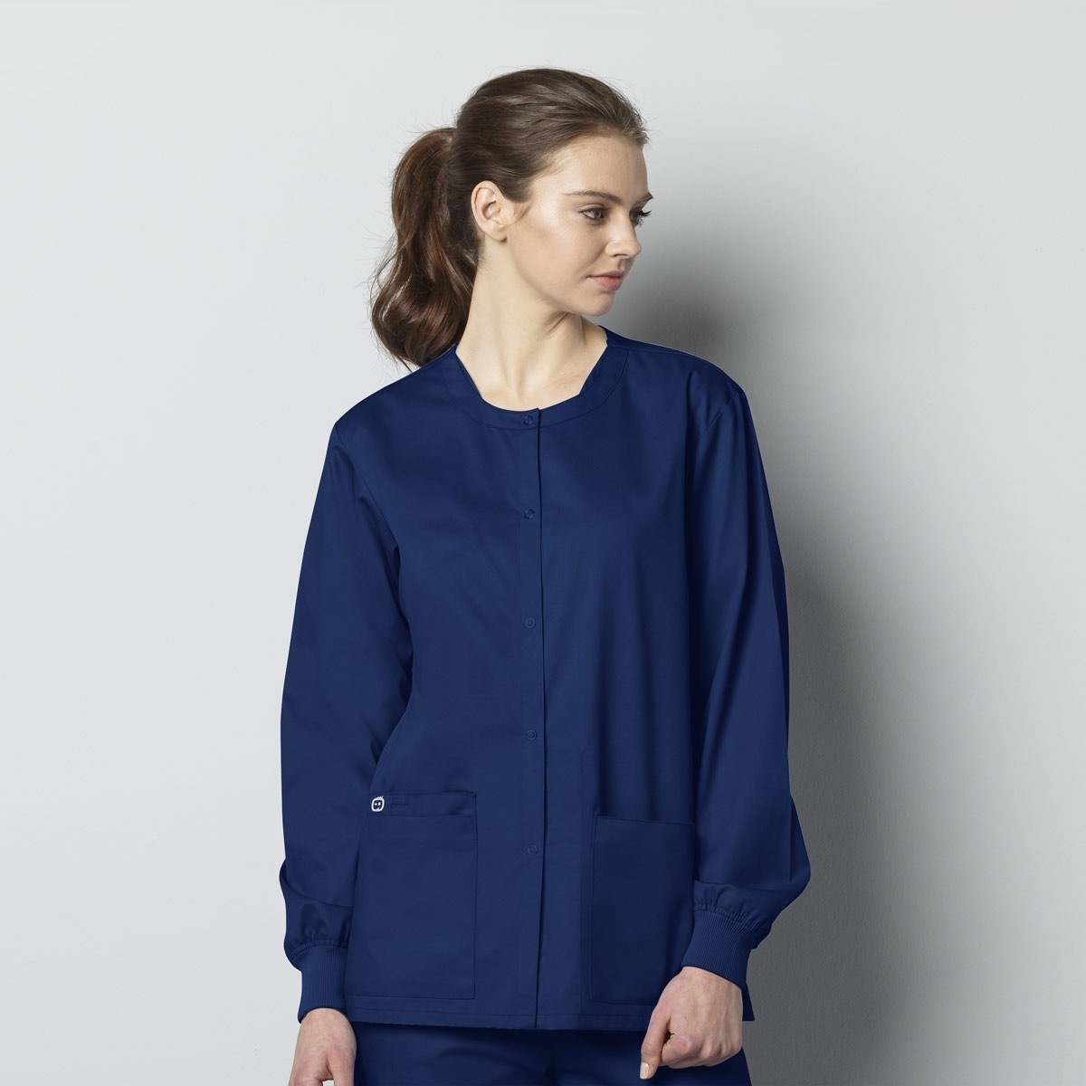 WonderWink WonderWORK Unisex Snap Front Scrub Jacket 800