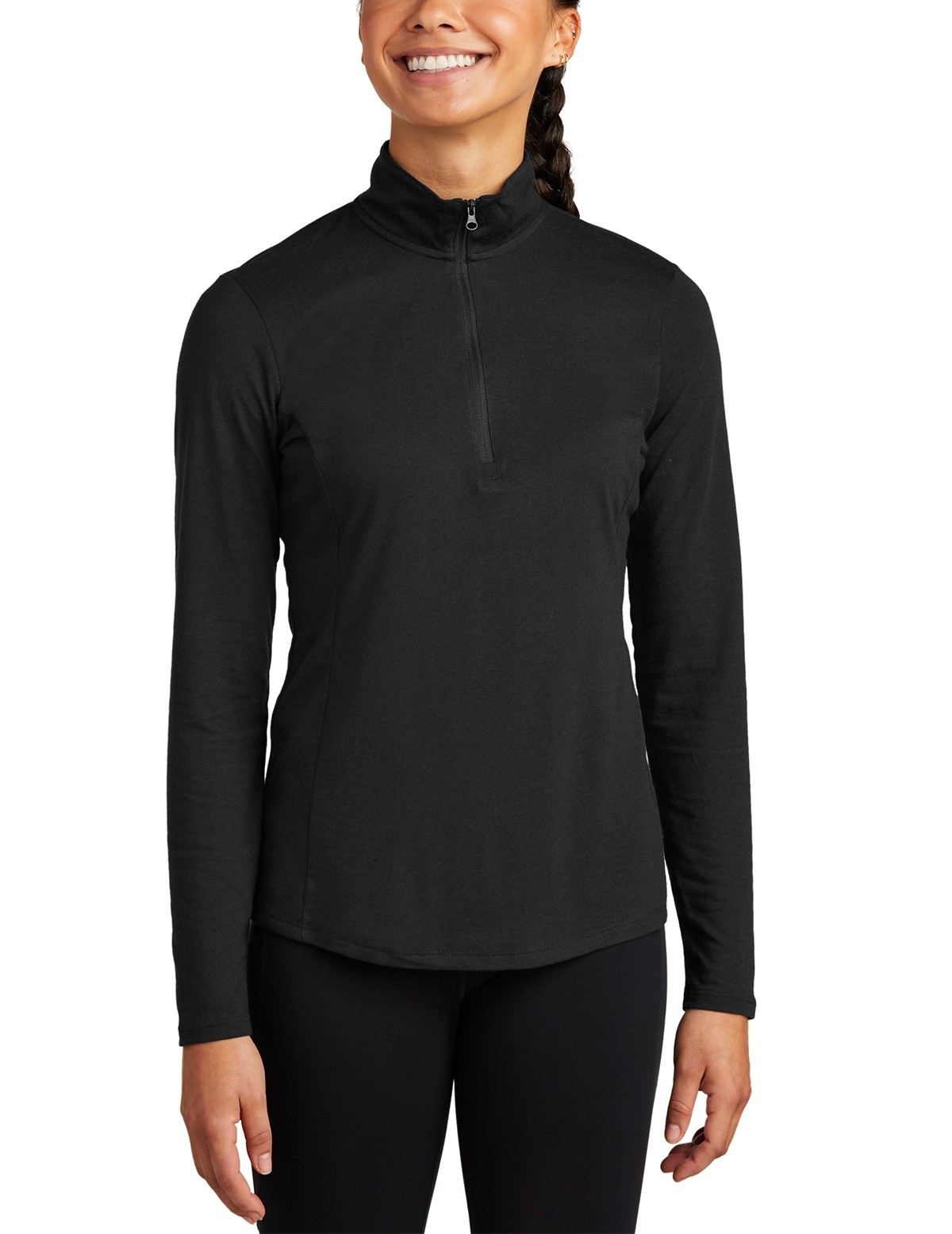 SanMar Women's Sport-Tek PosiCharge Tri-Blend Wicking 1/4-Zip Pullover ...