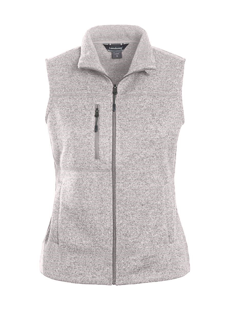 Landway Women's Ashton SweaterKnit Fleece Vest 9825