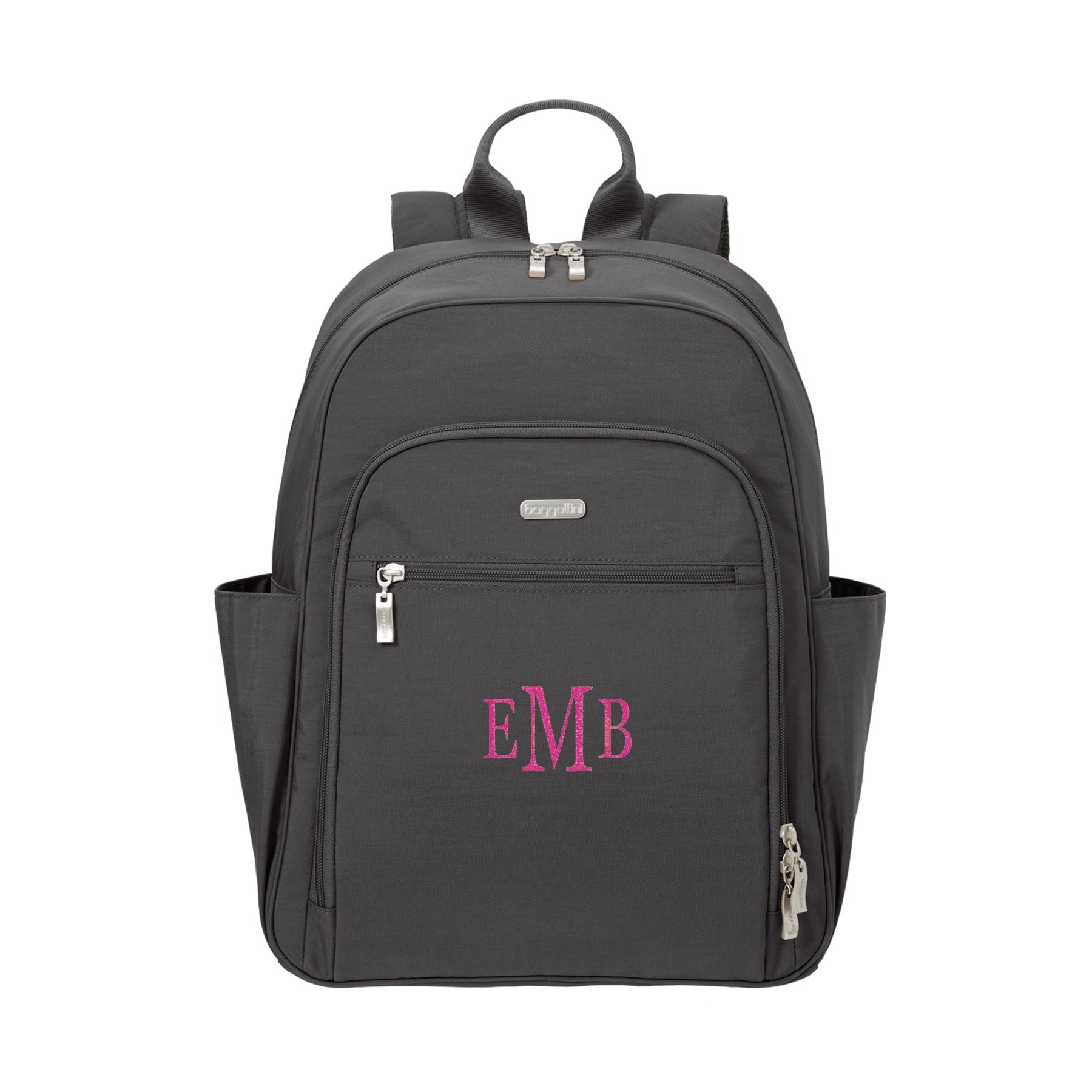 Baggallini Essential RFID Laptop Backpack with Monogram Embroidery