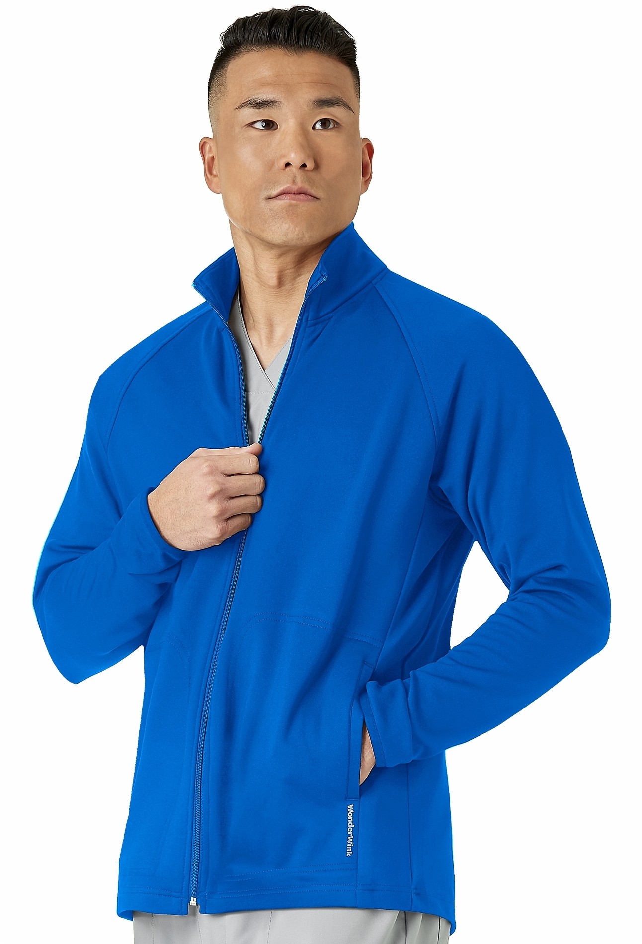 WonderWink Layers Men’s Fleece Full Zip Jacket 8309