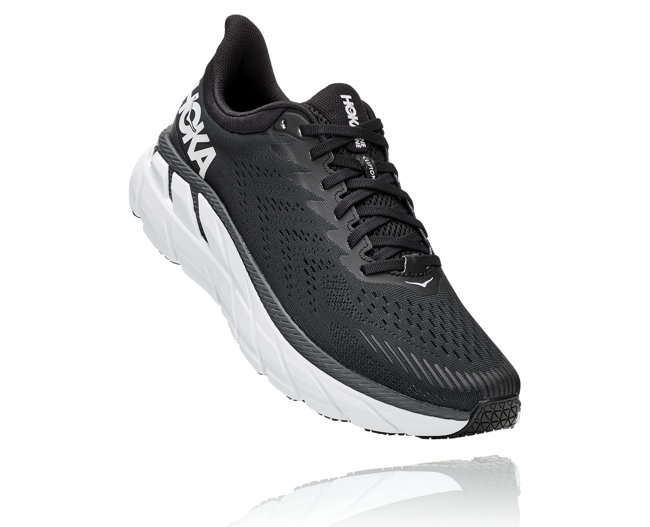 HOKA ONEONE/ CLIFTON7/ BLK×WHT/ 24.0